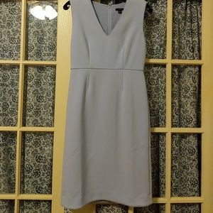 Ann Taylor lavender gray v neck sheath dress